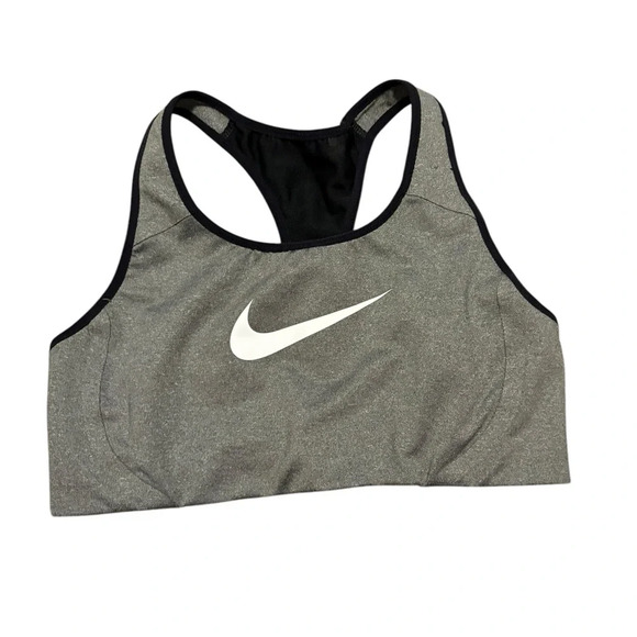 Nike Women's Victory Shape Sports Bra Grey Black- Size Medium - Picture 1 of 5